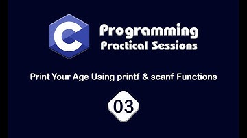 Print Your Age in C Programming Using printf & scanf Functions