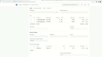 ERPNext - Project doctype showing all transaction in Purchase Section