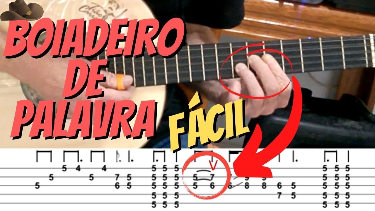 Vídeo Aula: Boiadeiro de Palavra - Solo de Viola (Fácil)