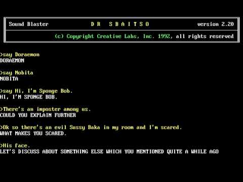 (Gameplay - 1806) Dr. Sbaitso (MS-DOS - 75)