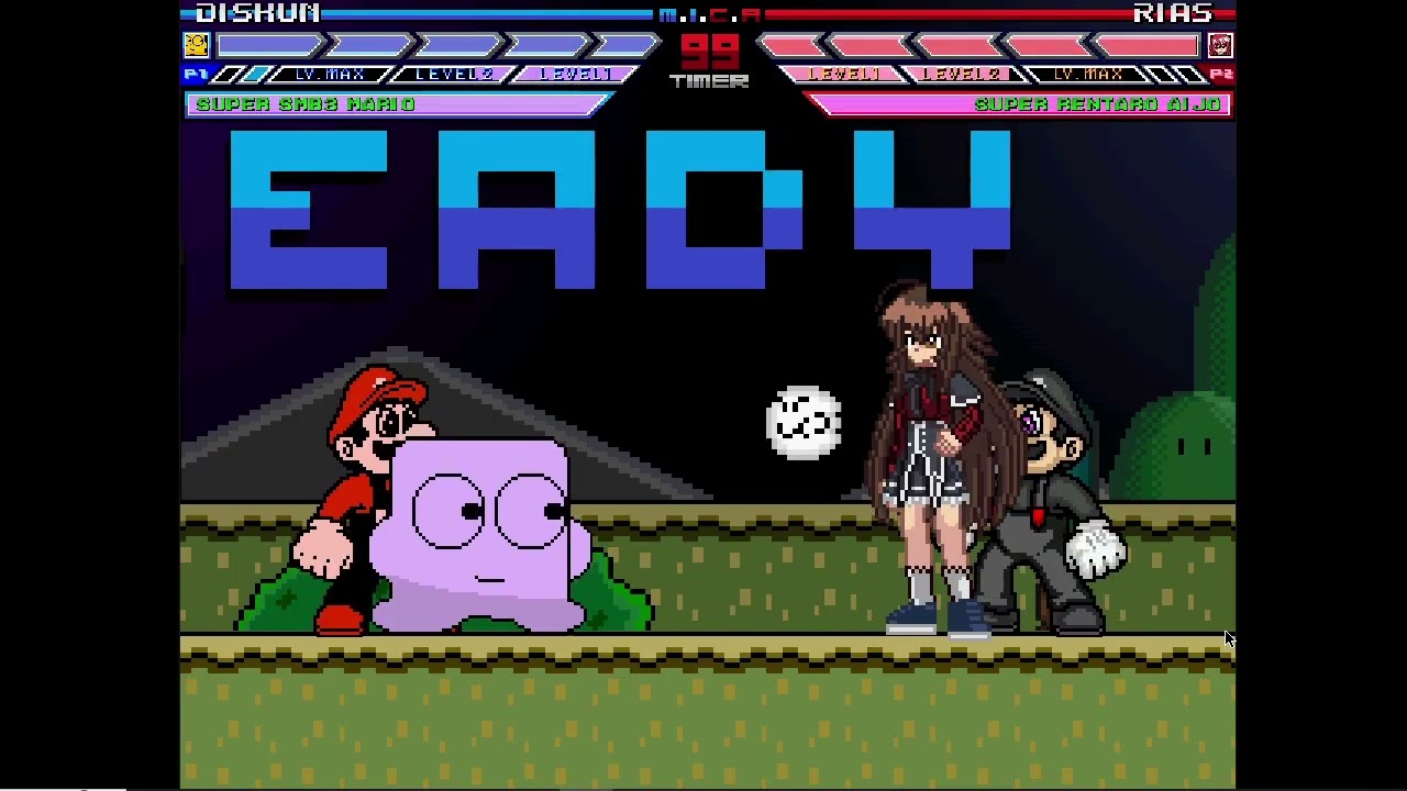 Karane MUGEN Battle #328: Diskun & Super SMB3 Mario vs Rias Gremory & Super Rentaro Aijo