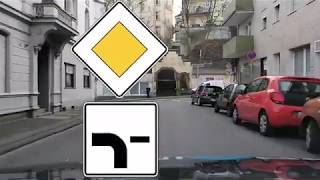 Prüfungsstrecke Wuppertal  Praktische Prüfung (Teilabschnitt 4  TÜV  Röttgen  Vogelsangstr.)
