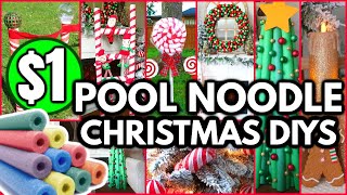 *NEW* POOL NOODLE CHRISTMAS $1 HACKS┃shocking DOLLAR TREE POOL NOODLE HACKS for CHRISTMAS 2021