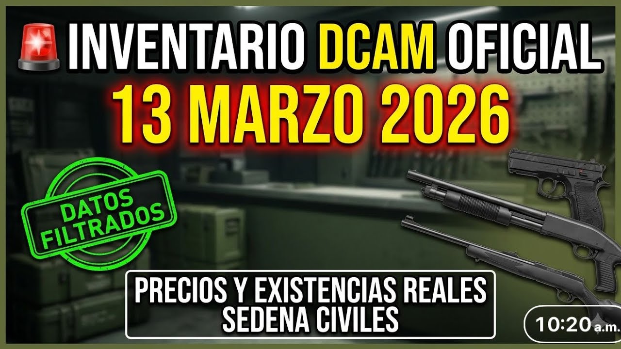 Guía de Compra DCAM Marzo 2026: ¿Qué armas quedan en SEDENA para ...
