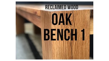 Making an Oak Bench - Part 1 // Woodworking