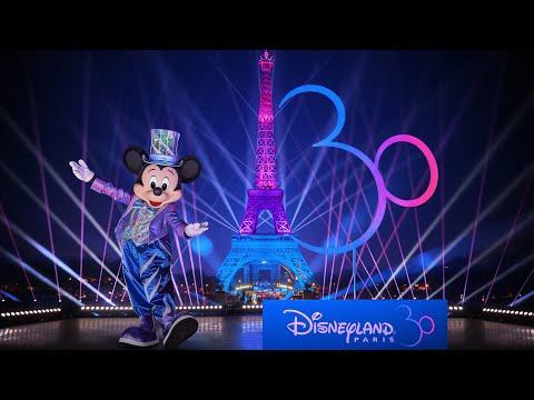 Mickey Mouse Lights up Eiffel Tower for 30th Anniversary of Disneyland Paris (Official Video)