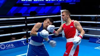 QF (60KG) SHUMKOV VSEVOLOD (RUS) vs TURSUNOV MUJIBILLO (UZB) | IBA World Boxing Championships 2023