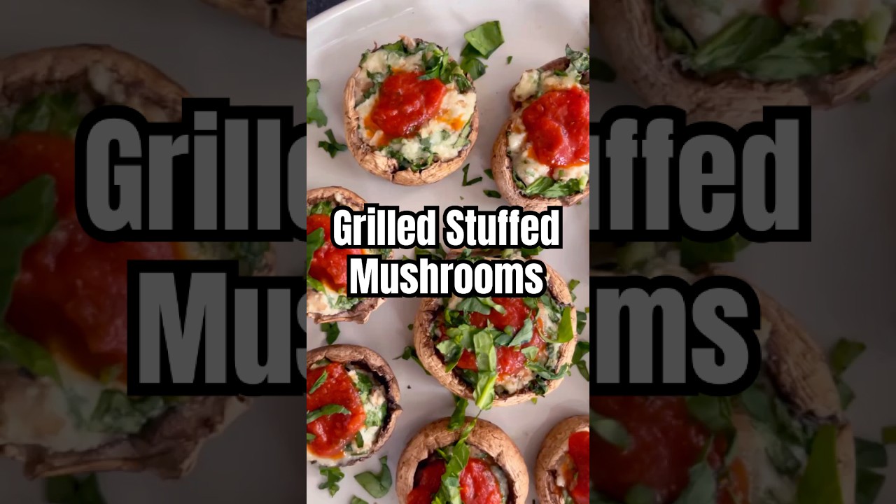 Spinach & Cheese Stuffed Mushrooms