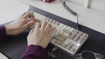 Matrix 8X V2.0 - typing sounds (65g retooled black with gateron yellow springs) ASMR