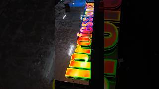 Dazzling luminous words, make your signboard eye-catching every night.#sign #signage #design