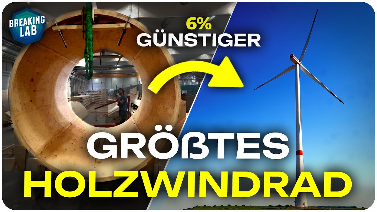 Günstiger und stabiler Schweden baut das größte Holzwindrad der Welt