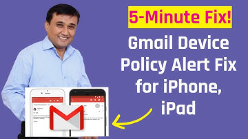 [FIX] Gmail Device Policy Alert - Set a Passcode for iPhone & iPad