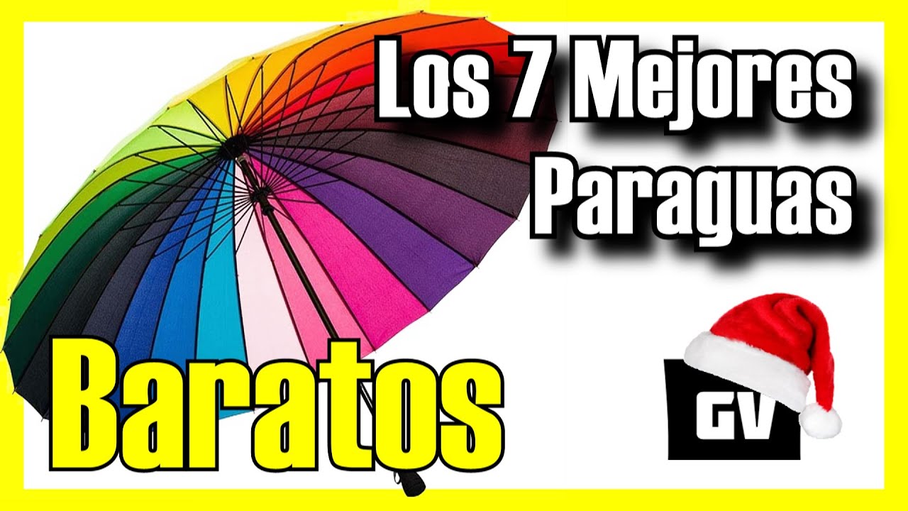 Los 7 MEJORES Paraguas BARATOS de  [2024] [Calidad/Precio] Hombre /  Mujer / Plegables 