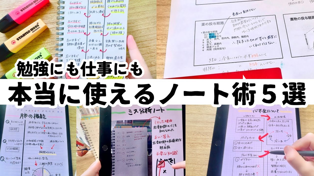 勉強も仕事もはかどる、本当に使えるノート術5選