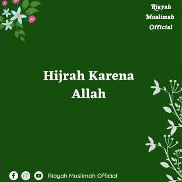 One Minute Booster 'HIJRAH KARENA ALLAH'