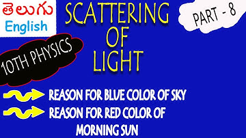 SCATTERING OF LIGHT - 10th physics - POLYCET//TRT//TET//ALL COMPETITIVE EXAMS - PERFECT VIDEO
