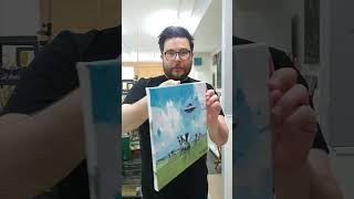 UFO And Cow Oil Painting by Artist Jose Trujillo