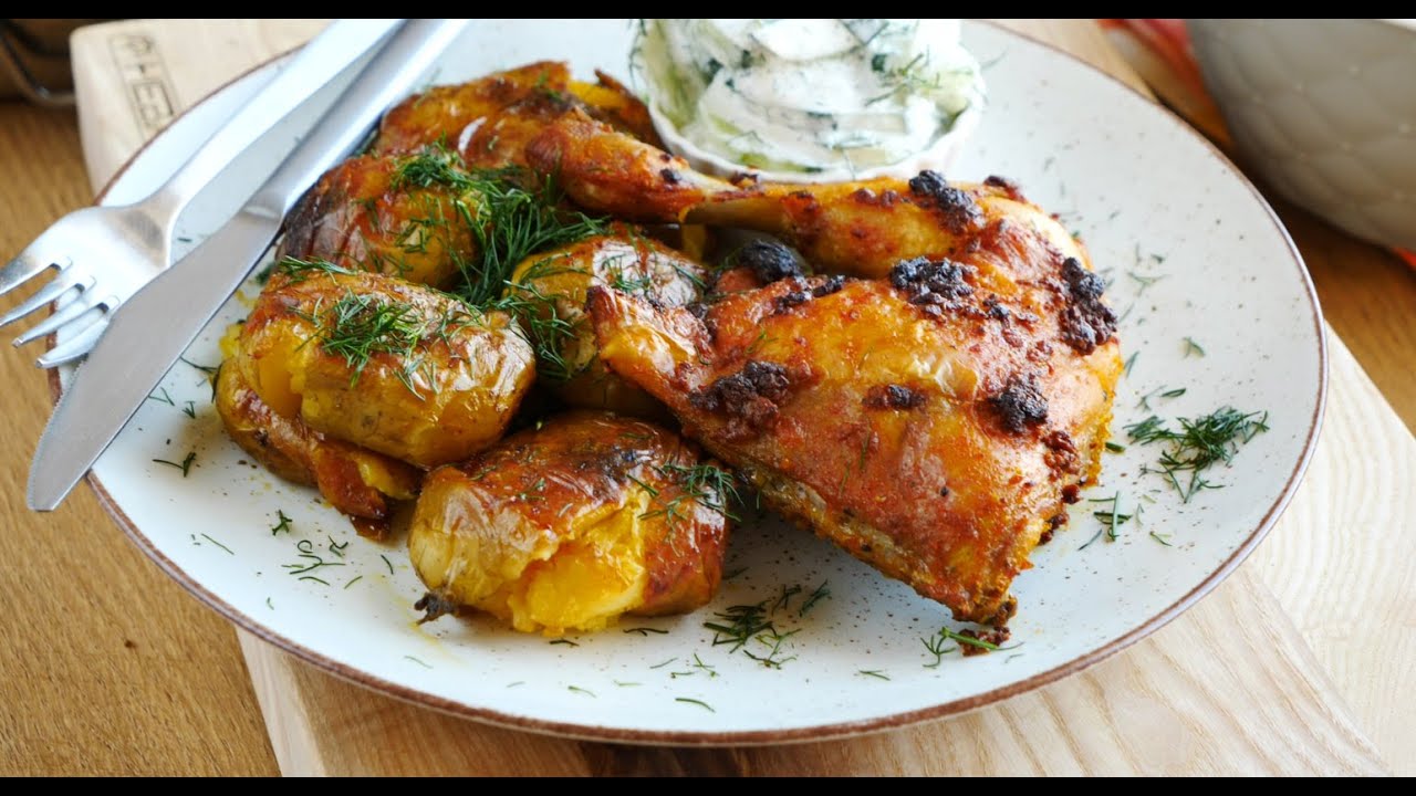 Kurczak pieczony z młodymi ziemniakami