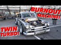 HOONIGAN BURNYARD CARS GETTING READY TO SHRED TIRES!!! *SEMA*