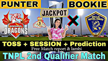 DD vs NRK 2nd Qualifier Match | TNPL 2023 | DD vs NRK Free Prediction | 100 % Sure Report