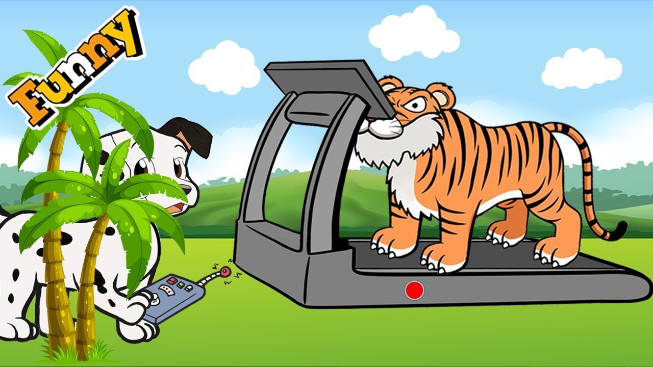 Funny Cartoon Animation for Children - Dog Cartoons Comedy Show, Treadmill  Episode - YouTube