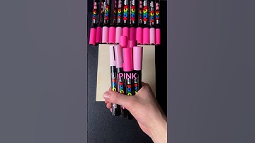 Drawing, But Can ONLY Use the Color PINK… (#shorts)