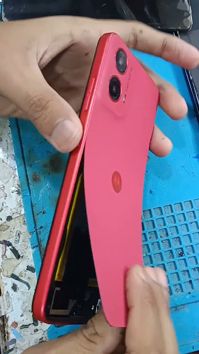 Motorola g 45 back panel open