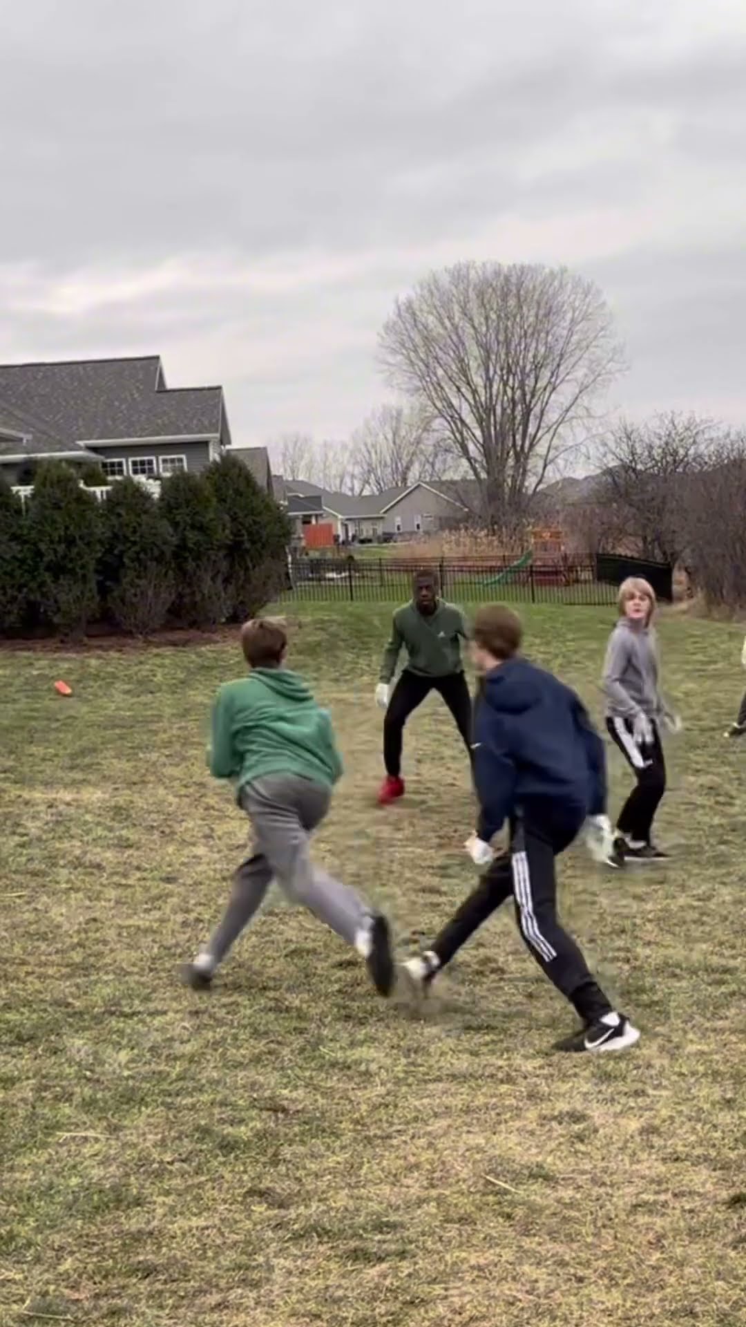 This miraculous lateral play worked for the crazy touchdown?!! #nfl #football #sports #shorts #fyp
