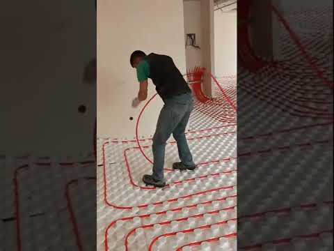 Video: Installation of heating pipes in a private house