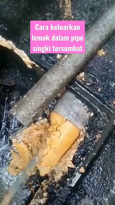cara mudah untuk selesaikan masalah singki tersumbat/mampet