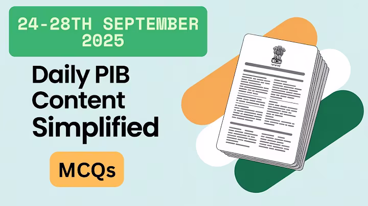 Daily pib mcqs and analysis | 24-28 september 2025 | #nabardgradea #rbigradeb