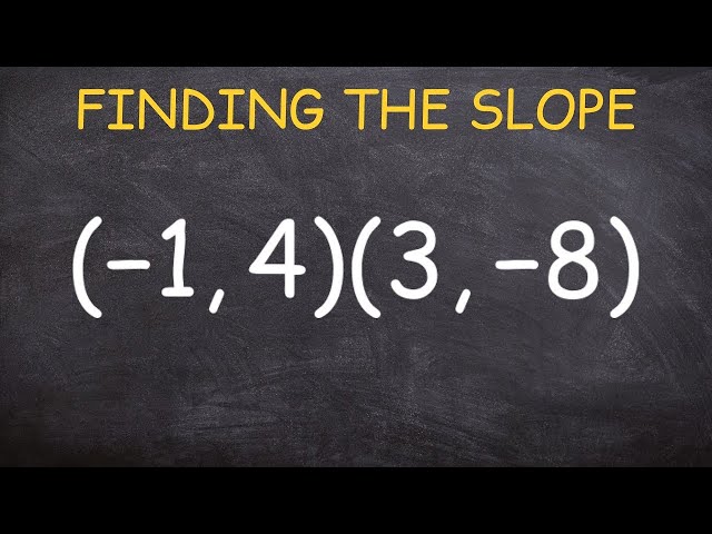 Uncover the Secrets of Slopes: A Comprehensive Guide to Finding Slope with Points 3 sddefault