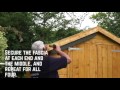 8 x 6 Premium Double Door Wooden Shed Installation 8 x 6 Premium Double Door Wooden Shed Installation