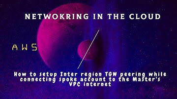 How to setup Inter region TGW peering while connecting spoke account to the Master