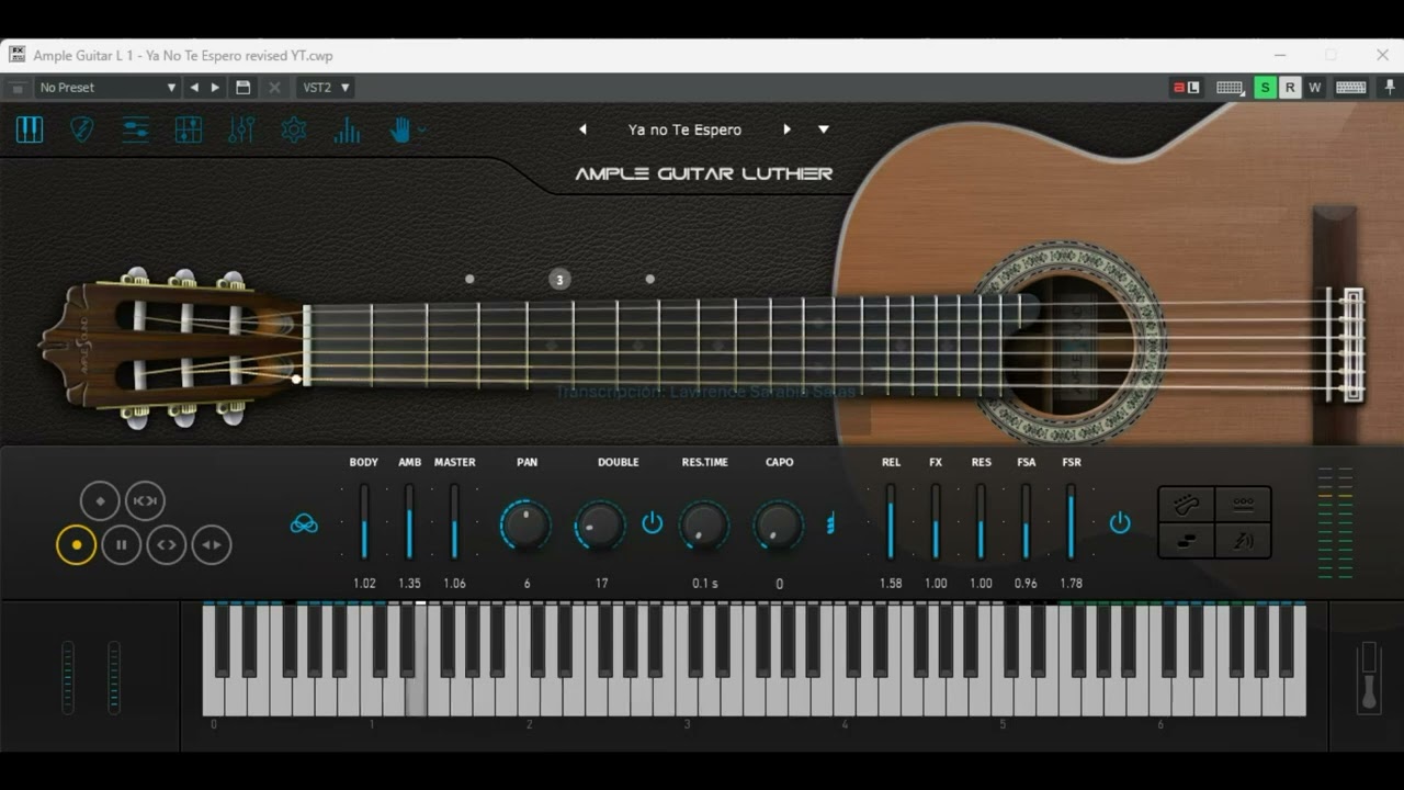 Ya no te espero Silvio Rodríguez (Guitarra virtual)