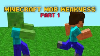 minecraft mob weakness | part 1