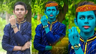 Janmashtami photo editing picsart |  janmashtami photo editing 2019 in Hindi by Dezler Army screenshot 1