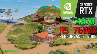 RTX 4070 + Ryzen 5 7600x | Fortnite CHAPTER 5 SEASON 2 - Competitive Settings