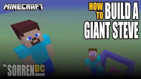 How to build a Giant Steve Statue in Minecraft - Tutorial