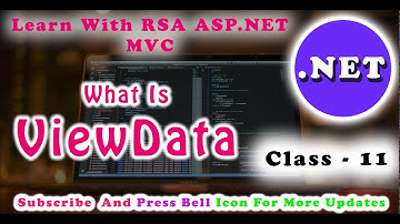 #11 What Is ViewData In ASP.NET MVC For Beginners In Urdu / Hindi