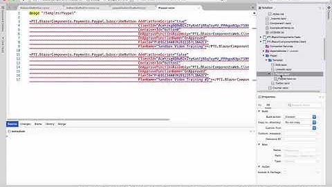 Blazor Tutorial Adding Paypal Buttons. Blazor Webassembly