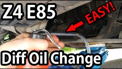 BMW Z4 E85 Differential Oil Change