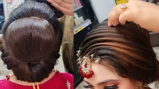 Barat Bride HirStyle And Jewellery Setting  | Real Bridal Hairstyle