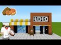 Minecraft Tutorial: How To Make A Modern Bakery "2019 City Tutorial"