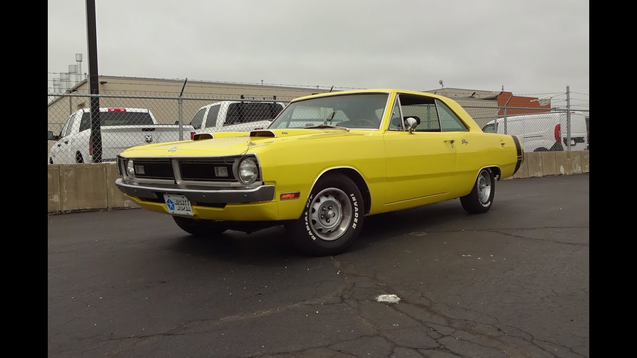 1970 Dodge Dart Swinger in Top Banana Yellow and 340 Engine Sound on My Car Story with Lou Costabile photo