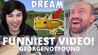 HILARIOUS! GeorgeNotFound Minecraft, But My Friend Is An Axolotl... (FIRST REACTION!) w\/ Dream