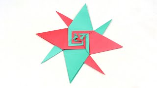 How to Make a Paper NINJA STAR - Origami Ninja Star Shuriken