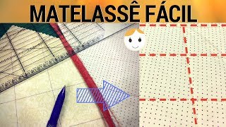 COMO FAZER MATELASSÊ COM RÉGUA DE PATCHWORK: QUILTING RETO