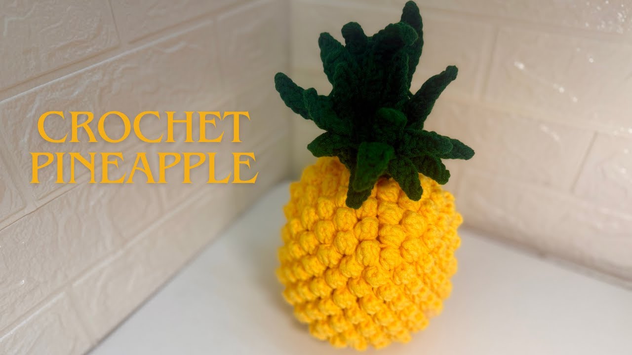 Auntie Nat’s Crochet - How to Crochet Pineapple Using Popcorn Stitch | Beginner-Friendly (Part 1/3)