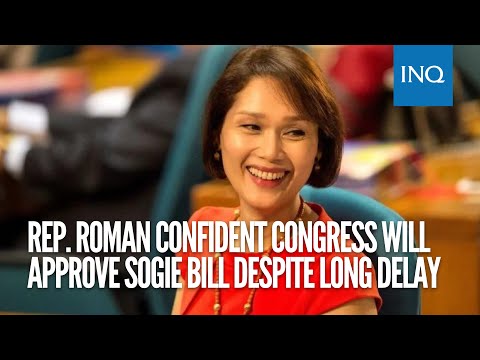 Rep. Roman confident Congress will approve Sogie bill despite long delay